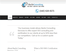 Tablet Screenshot of barileiso9001consulting.com